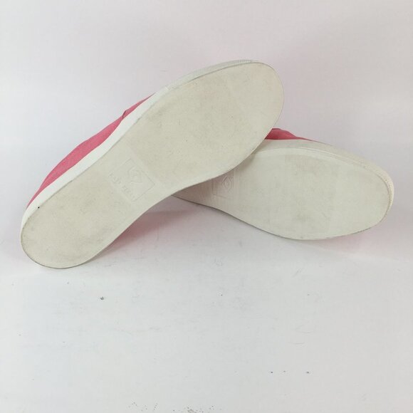 KATY PERRY The Kerry Canvas Slip-On Pink Palm Tree Sneaker Size 7M - Picture 10 of 15